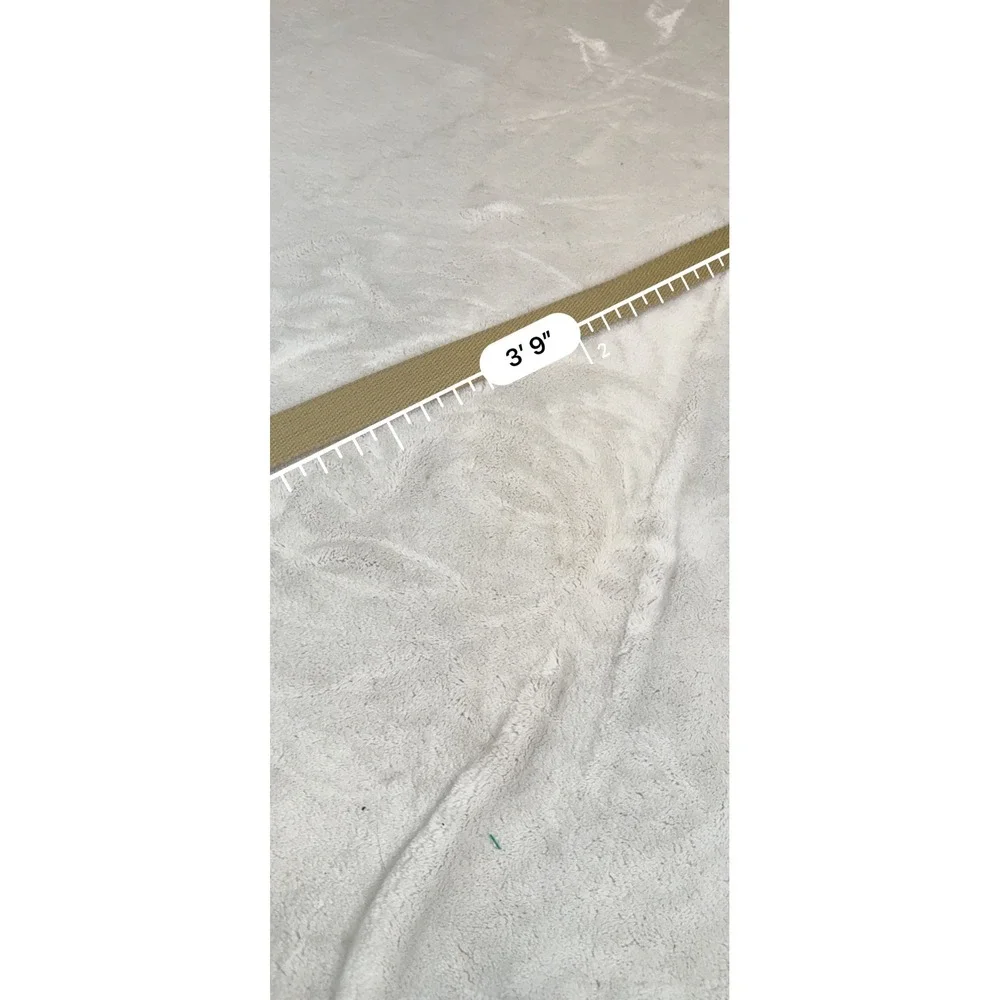 PGA Tour Mens Braided Canvas Leather Belt Khaki Brown Size 40 Golf Casual‎
